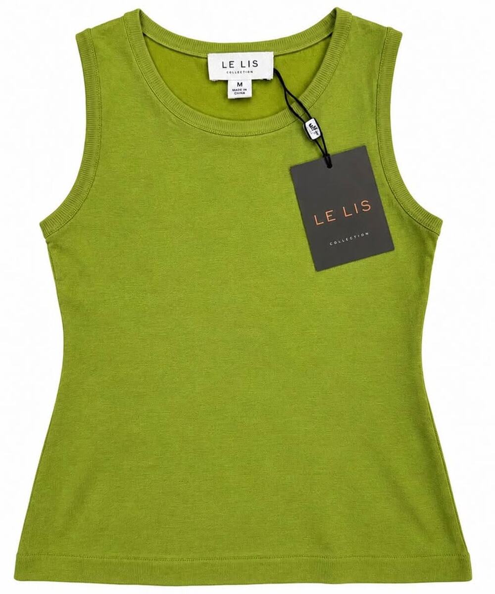 LE LIS Collection Women’s Medium Green Sleeveless Top NWT (as27b3)